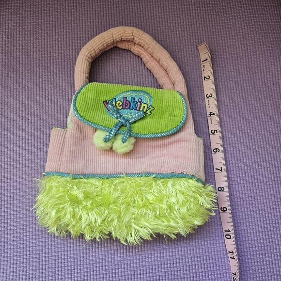 Ganz Webkinz Child Purse Shoulder Hand Bag 2000s Collectible Green Pom pom - Picture 11 of 11